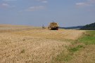 voll beladener Erntewagen