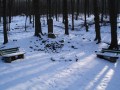 die Helenquelle im Hemberg mit Schnee