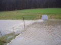 �berfluteter Feldweg an der Gilsa (18.1.2007)